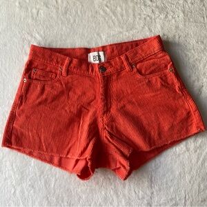 BDG Shorts Corduroy Orange‎ Size 29 100% cotton Vibrant Urban Outfitters cut off